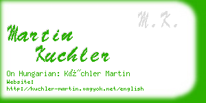 martin kuchler business card